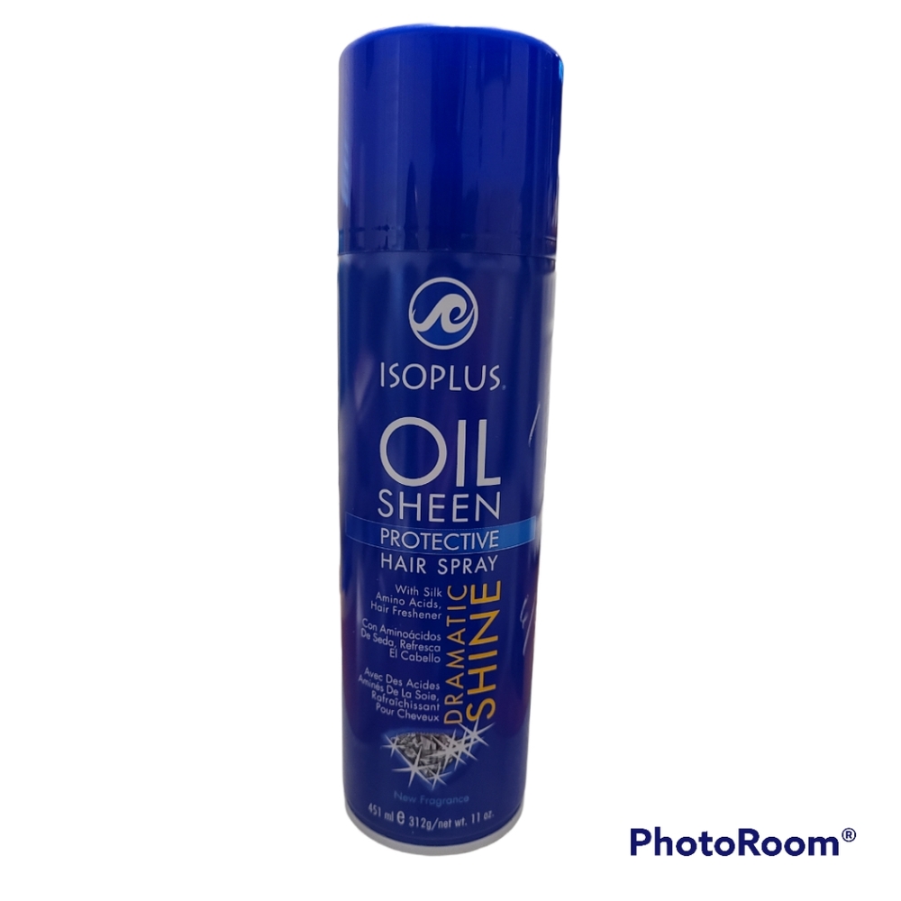 New Isoplus Oil Sheen Hair Spray, 11 oz